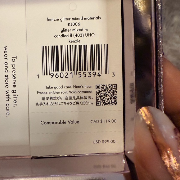 NWT Giftable Kate Spade Glitter Card Holder in Gift Box $99 retail - Picture 7 of 8